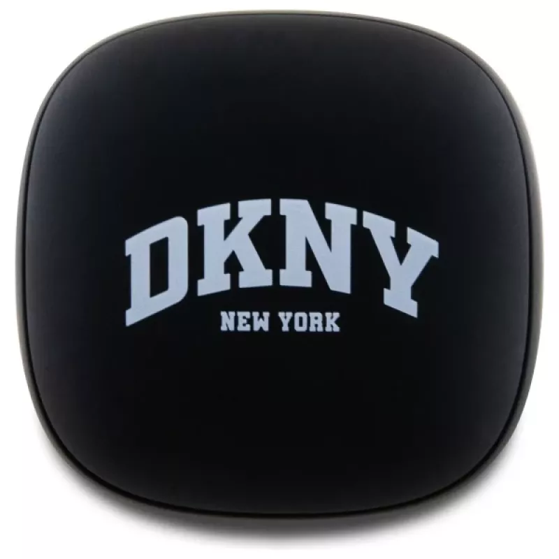 DKNY DKTWS3DNYAK Bluetooth TWS į ausį įdedamos ausinės su įkrovimo dėklu, guminė matinė apdaila, juoda