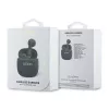 „Guess“ GUTWSJ14ESGKTWS belaidės ausinės True Wireless Bluetooth 5.3 su įkrovimo dėklu, juodos, klasikinis logotipo raštas