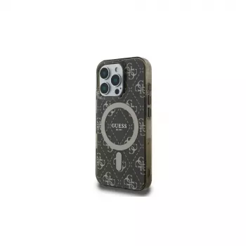 Guess GUHMP16LH4DTEW iPhone 16 Pro 6,3 inch Hardcase IML 4G Background MagSafe Brown