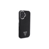 Guess GUHMP16SPGTSPSK iPhone 16 Black Hardcase Grained Triangle MagSafe