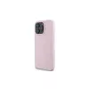 „Guess“ Grūdėtos odos dėklas su žiedu, skirtas „Apple iPhone 15 Pro Max“ 6,7 inch rožinis, su „MagSafe“