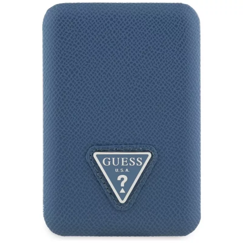 GUESS Grained Triangle Wireless Power Bank 5000mAh 15W USB-C MagSafe Blue