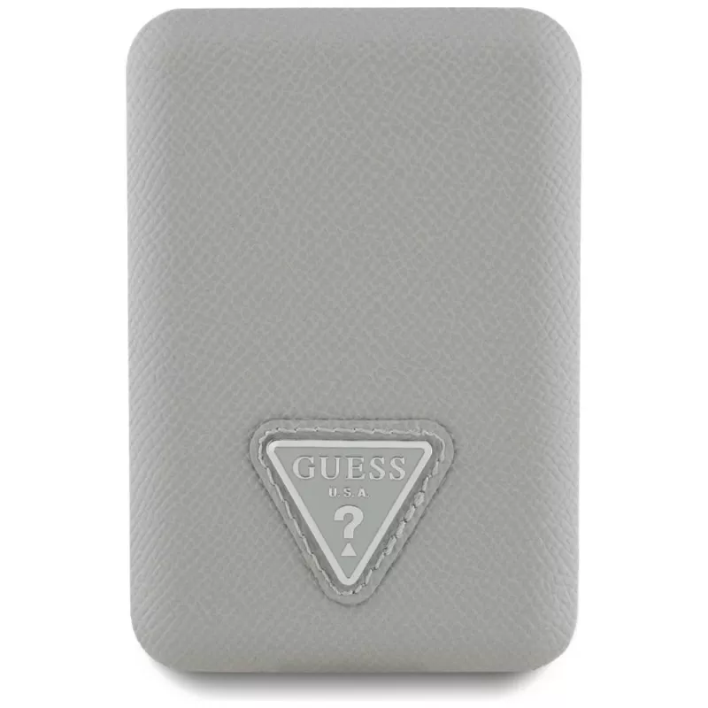 GUESS Grained Triangle Wireless Power Bank 5000mAh 15W USB-C MagSafe Beige
