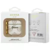 Guess GUA2PG4GPH AirPods 1/2 Dėklas Baltas 4G Kabliukas