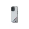 BMW M Carbon Tricolor Line kietas dėklas, skirtas iPhone 16 Pro 6,3 inch pilkas MagSafe