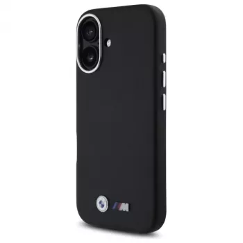 BMW BMHCP16S23PMWK iPhone 16 6,1 inch Black Hardcase M Smooth Full Wrapped Metal