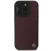Mercedes-Benz MEHMP16L23RBGVR iPhone 16 Pro 6,3 inch Hard Case Wood Imitation Leather Red MagSafe