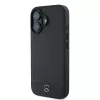 Mercedes-Benz MEHMP16S23RBARK iPhone 16 6,1 inch Black Hardcase Textured and Plain Leather MagSafe