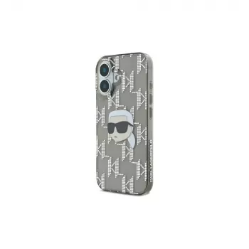 Karl Lagerfeld IML Karl Head Electroplated Case, iPhone 16 (Juoda)