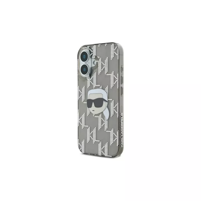 Karl Lagerfeld IML Karl Head Electroplated Case, iPhone 16 (Juoda)