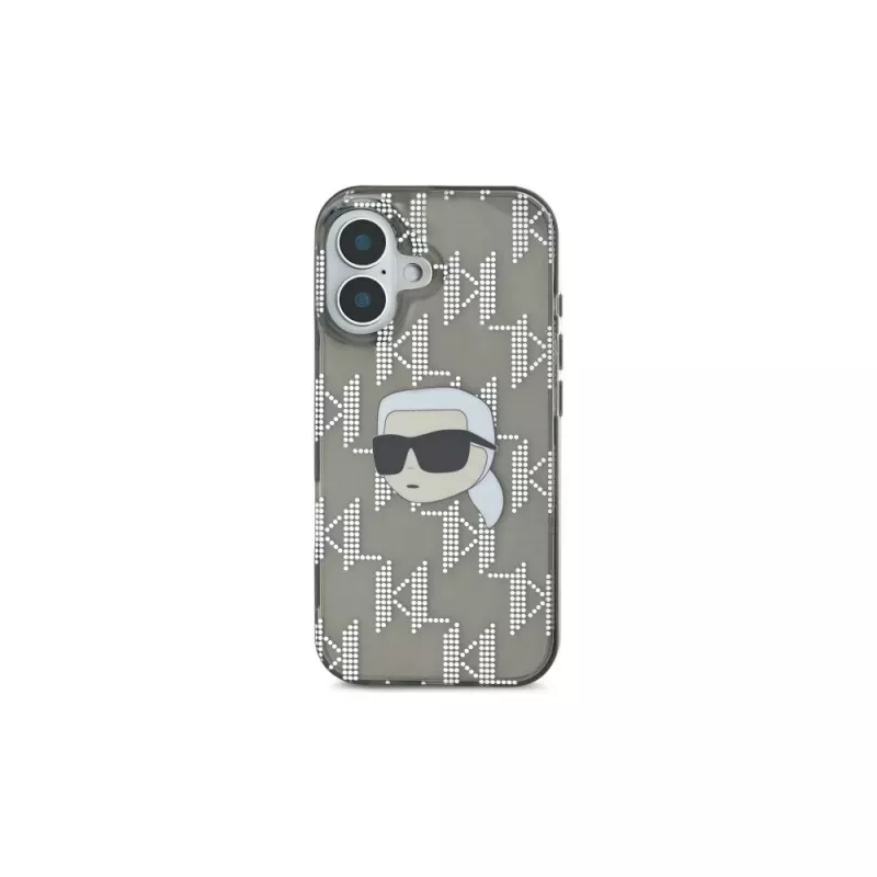 Karl Lagerfeld IML Karl Head Electroplated Case, iPhone 16 (Juoda)