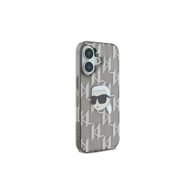 Karl Lagerfeld IML Karl Head Electroplated Case, iPhone 16 (Juoda)