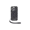 Karl Lagerfeld Zebra With Cord Case for iPhone 16 Pro, Violetinė