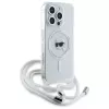 Karl Lagerfeld KLHMP16XHCKHNT iPhone 16 Pro Max 6,9 inch Hardcase Transparent Crossbody IML Karl Head Magsafe