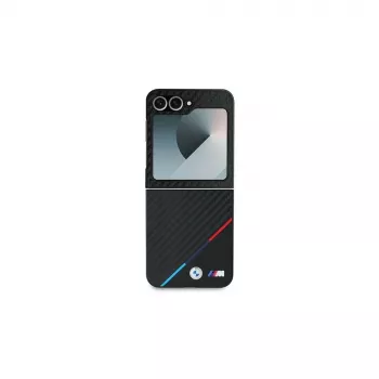BMW Hardcase for Samsung Galaxy Z Flip6 / Z Flip7 FE - Carbon Tricolor Black
