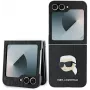 Karl Lagerfeld KLHCZF6PGKSKIHK Saffiano Monogram Hard Case, Samsung Galaxy Z Flip 6 / Z Flip 7 FE, juoda
