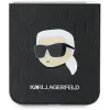 Karl Lagerfeld KLHCZF6PGKSKIHK Saffiano Monogram Hard Case, Samsung Galaxy Z Flip 6 / Z Flip 7 FE, juoda