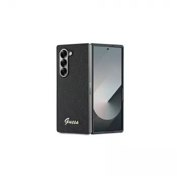 Guess GUHCZFD6HGGSHK Z Fold6 F956 Black 4G Glitter Script Hard Case