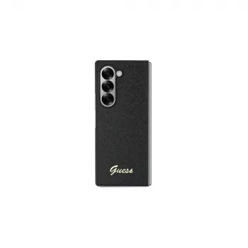 Guess GUHCZFD6HGGSHK Z Fold6 F956 Black 4G Glitter Script Hard Case