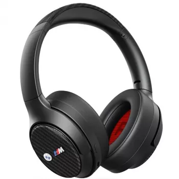 BMW „Over-Ear“ belaidės ausinės su ANC, juodos, su metaliniais logotipais