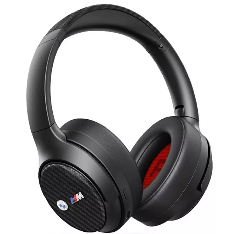 BMW „Over-Ear“ belaidės ausinės su ANC, juodos, su metaliniais logotipais