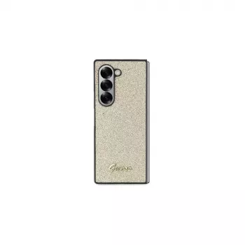 Guess Glitter Script Dėklas Samsung Galaxy Z Fold6 - Auksinis