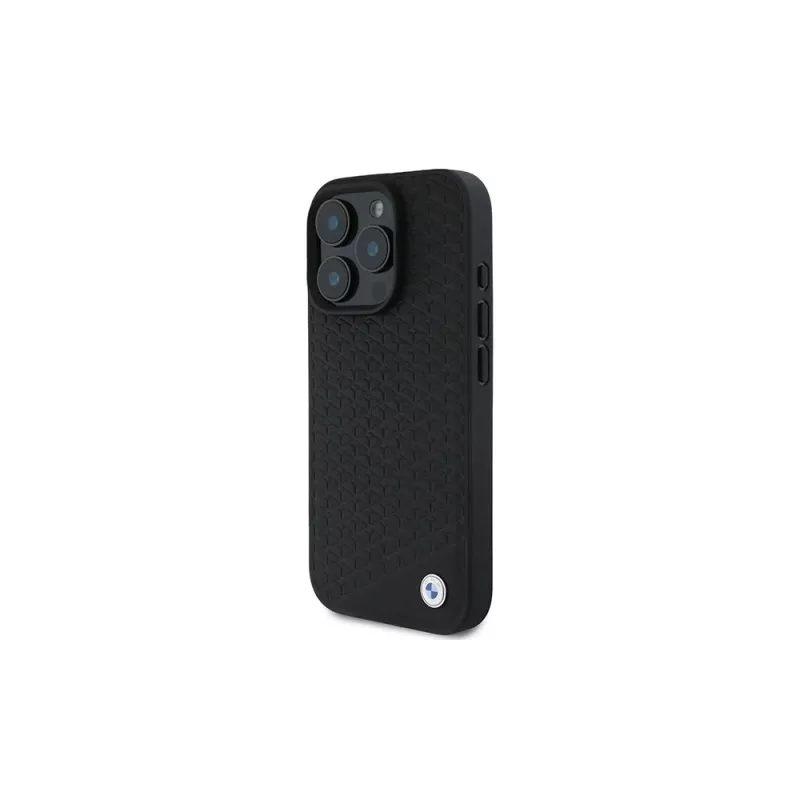 BMW BMHMP16X23RDDK iPhone 16 Pro Max 6,9 inch Black Hardcase Sign Leather Diamond Metal Logo MagSafe