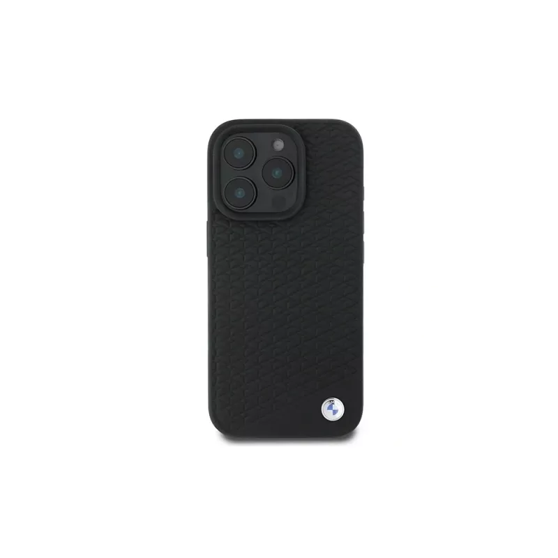 BMW BMHMP16X23RDDK iPhone 16 Pro Max 6,9 inch Black Hardcase Sign Leather Diamond Metal Logo MagSafe