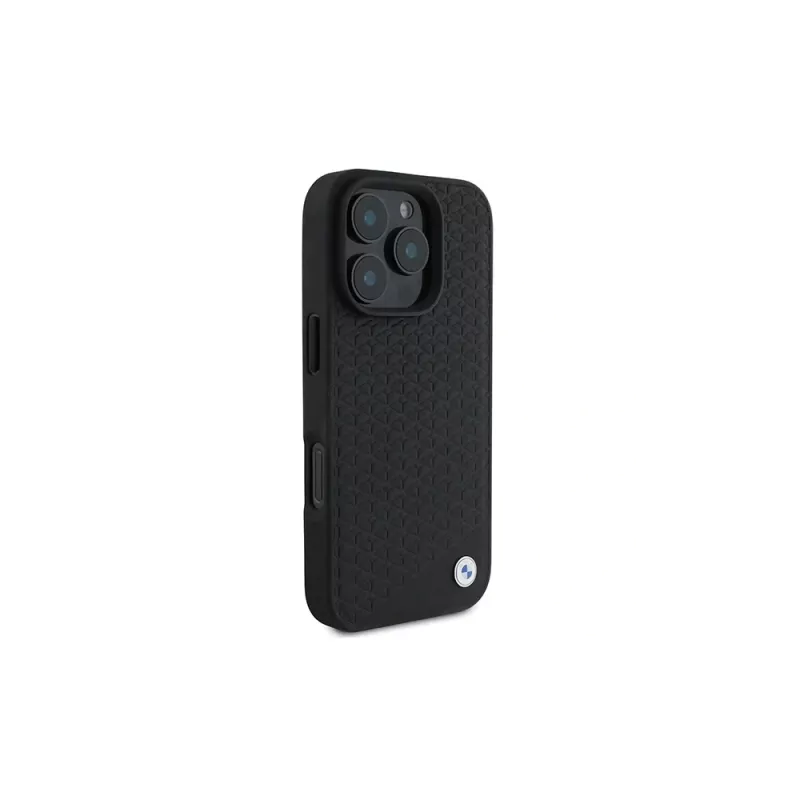 BMW BMHMP16X23RDDK iPhone 16 Pro Max 6,9 inch Black Hardcase Sign Leather Diamond Metal Logo MagSafe
