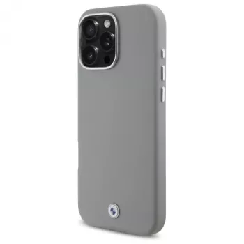 BMW M Collection Sign Full Wrapped Metal Hardcase, skirta Apple iPhone 16 Pro Max 6,9 colio, pilka, MagSafe