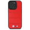 BMW M Collection M Perforated And Stitched Line Hardcase iPhone 16 Pro Max 6.9 colio Raudona MagSafe