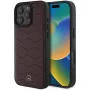 Mercedes-Benz MB Waves Leather Hard Case for Apple iPhone 16 Pro Max 6,9 inch Red