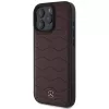 Mercedes-Benz MB Waves Leather Hard Case for Apple iPhone 16 Pro Max 6,9 inch Red
