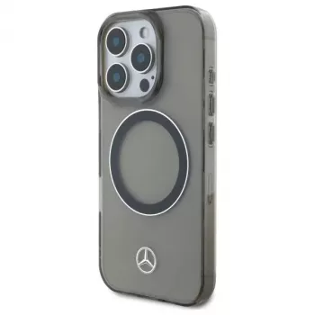 Mercedes-Benz MEHMP16L23HUOSK iPhone 16 Pro 6,3 inch Hardcase with Silver Ring MagSafe - Black