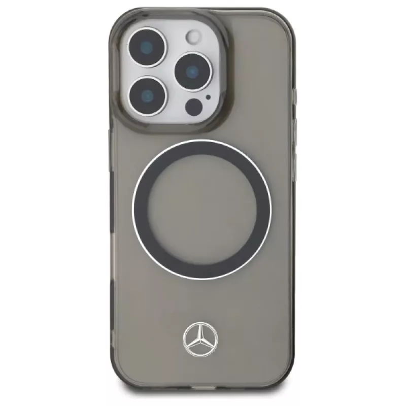 Mercedes-Benz MEHMP16L23HUOSK iPhone 16 Pro 6,3 inch Hardcase with Silver Ring MagSafe - Black