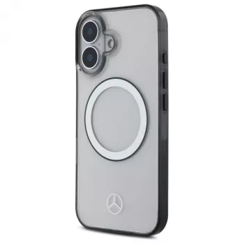 Mercedes-Benz MEHMP16S23HUOKC iPhone 16 6,1 inch Skaidrus Kietas Dėklas su Spausdintu Logotipu ir MagSafe