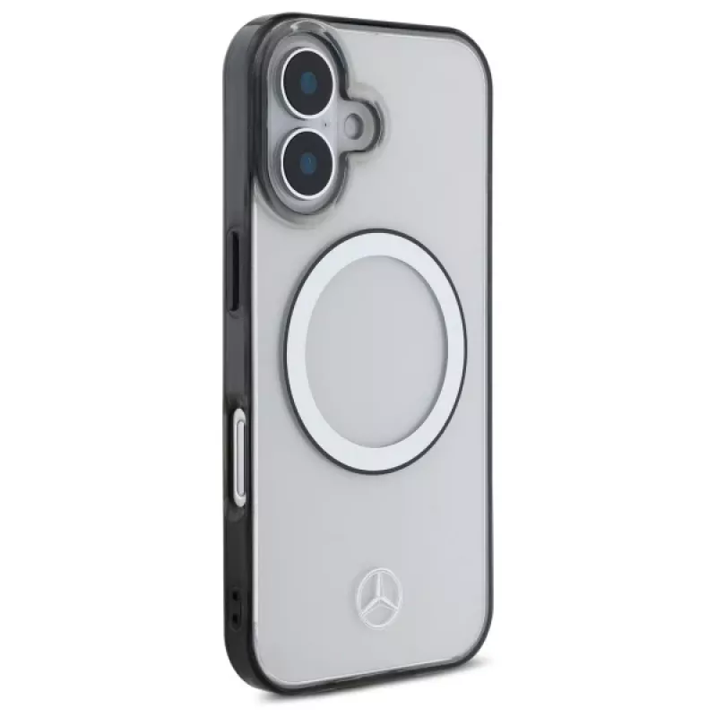 Mercedes-Benz MEHMP16S23HUOKC iPhone 16 6,1 inch Skaidrus Kietas Dėklas su Spausdintu Logotipu ir MagSafe