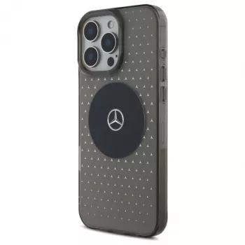 Mercedes-Benz iPhone 16 Pro 6.3-inch Hard Case Star Pattern MagSafe Black