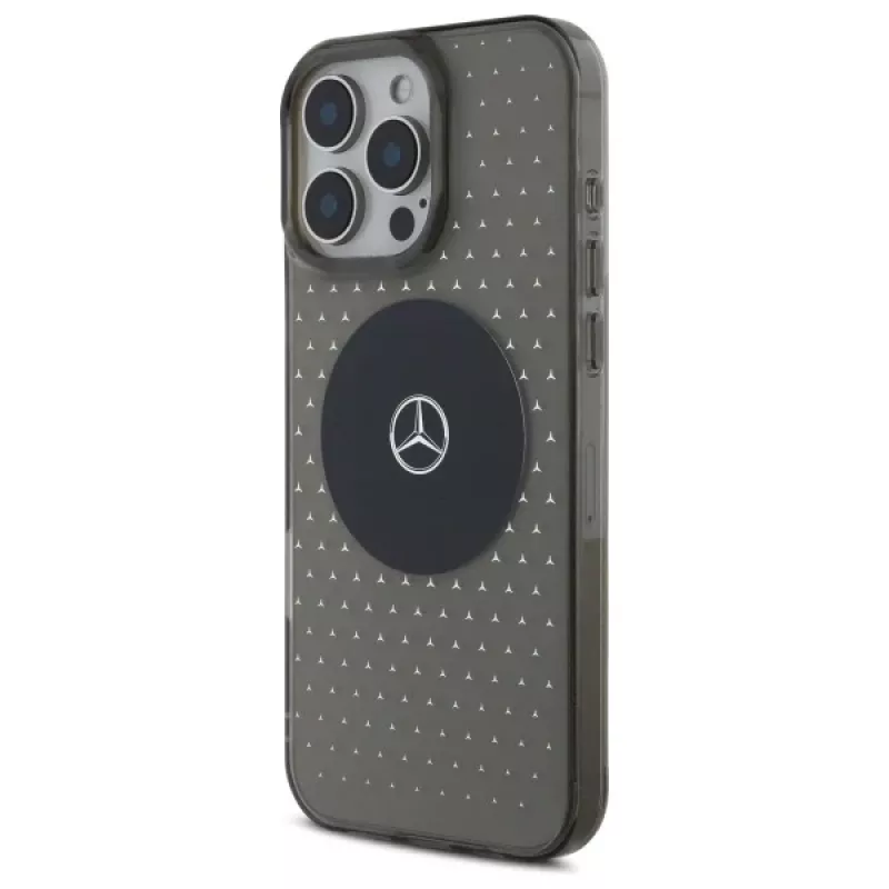 Mercedes-Benz iPhone 16 Pro 6.3-inch Hard Case Star Pattern MagSafe Black