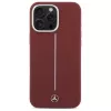 Mercedes-Benz Silicone Case for iPhone 16 Pro Max 6,9 inch Red with White Stripe MagSafe
