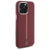 Mercedes-Benz Silicone Case for iPhone 16 Pro Max 6,9 inch Red with White Stripe MagSafe