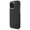 Mercedes-Benz iPhone 16 Pro 6,3 inch Silicone Hard Case with Tonal Logo Wood Pattern MagSafe - Black