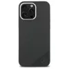 Mercedes-Benz iPhone 16 Pro 6,3 inch Silicone Hard Case with Tonal Logo Wood Pattern MagSafe - Black