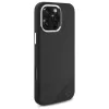 Mercedes-Benz iPhone 16 Pro 6,3 inch Silicone Hard Case with Tonal Logo Wood Pattern MagSafe - Black