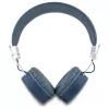 Guess Grained Classic Round Shape Wireless Bluetooth Over-Ear Headphones su ENC (Mėlyna)