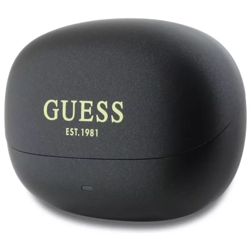 Guess Capsule Printed Logo - Bluetooth TWS ANC & ENC ausinės su įkrovimo dėklu (Juodos)