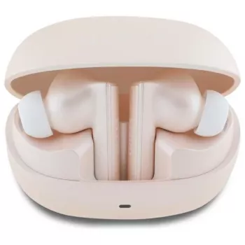 Guess Capsule Printed Logo - Bluetooth TWS ANC & ENC Ausinės + Įkrovimo Dėklas (Rožinė)