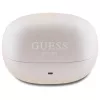 Guess Capsule Printed Logo belaidės TWS ausinės su ANC ir ENC bei įkrovimo dėklu (rožinės)