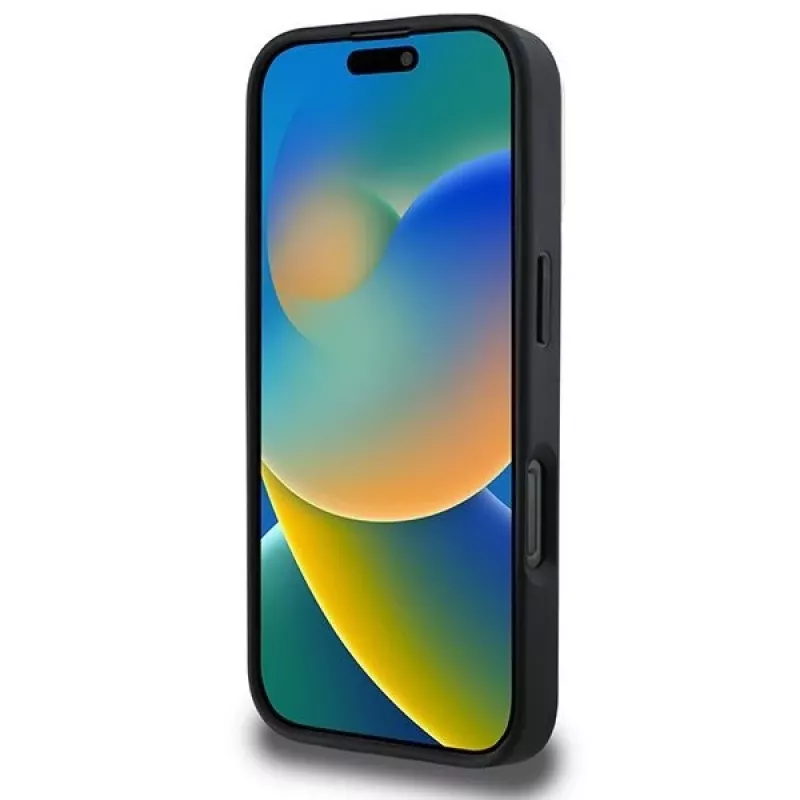 DKNY DKHMP16XPCPVSLK Kietas Dėklas Šaškių Lentos Raštu MagSafe, Skirtas iPhone 16 Pro Max 6.9, Juodas