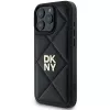 DKNY DKHCP16LPQDSLK Quilted Stack Logo iPhone 16 Pro Dėklas Juodas